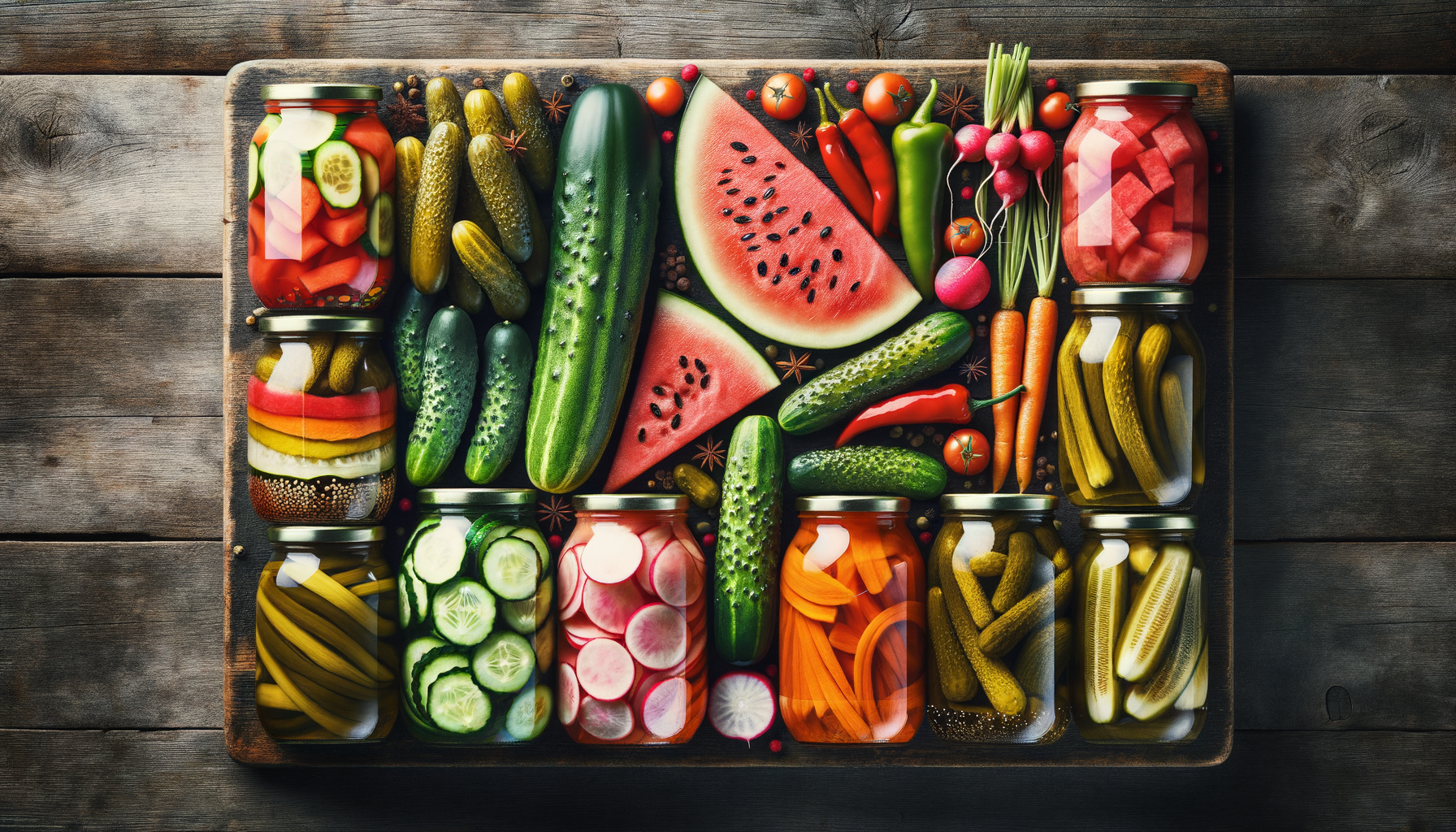 The Perfection of Pickling: From Cucumbers to Watermelon Rinds