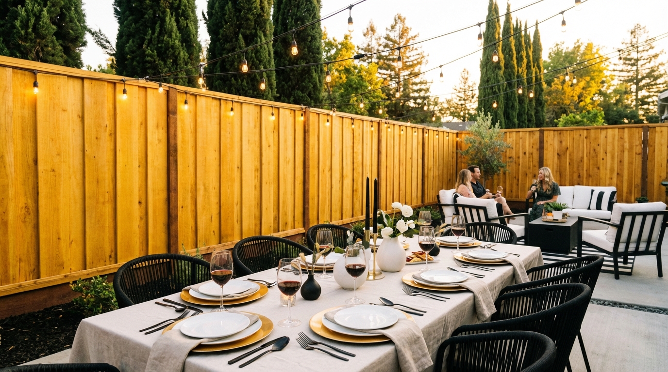 How a Cypress fence company can elevate your backyard dining